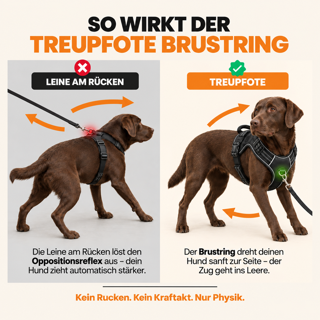 Treupfote Anti-Zieh-Geschirr